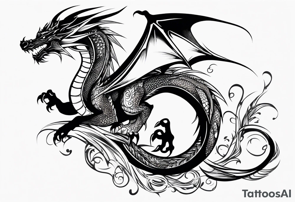 Dragon tattoo idea