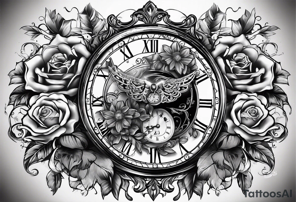 Time is money tattoo idea