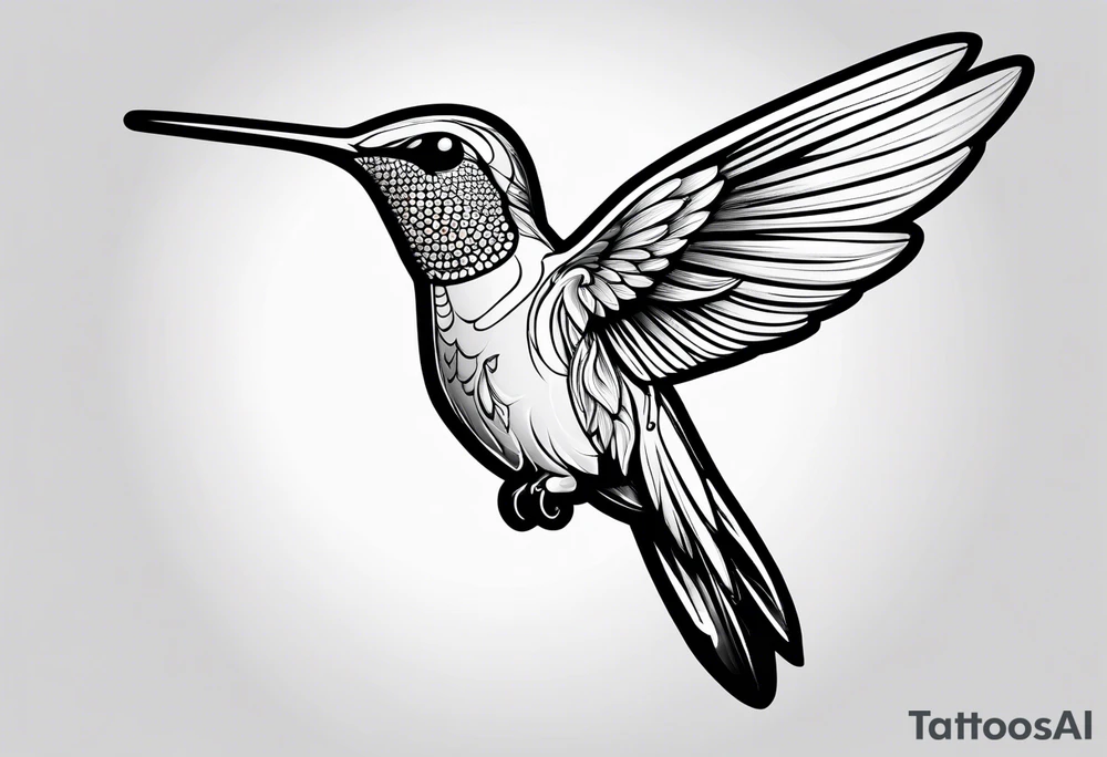 hummingbird tattoo idea