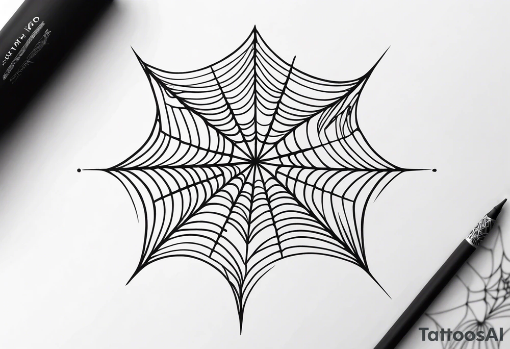 Spider Web tattoo idea