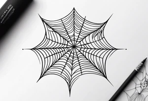 Spider Web tattoo idea