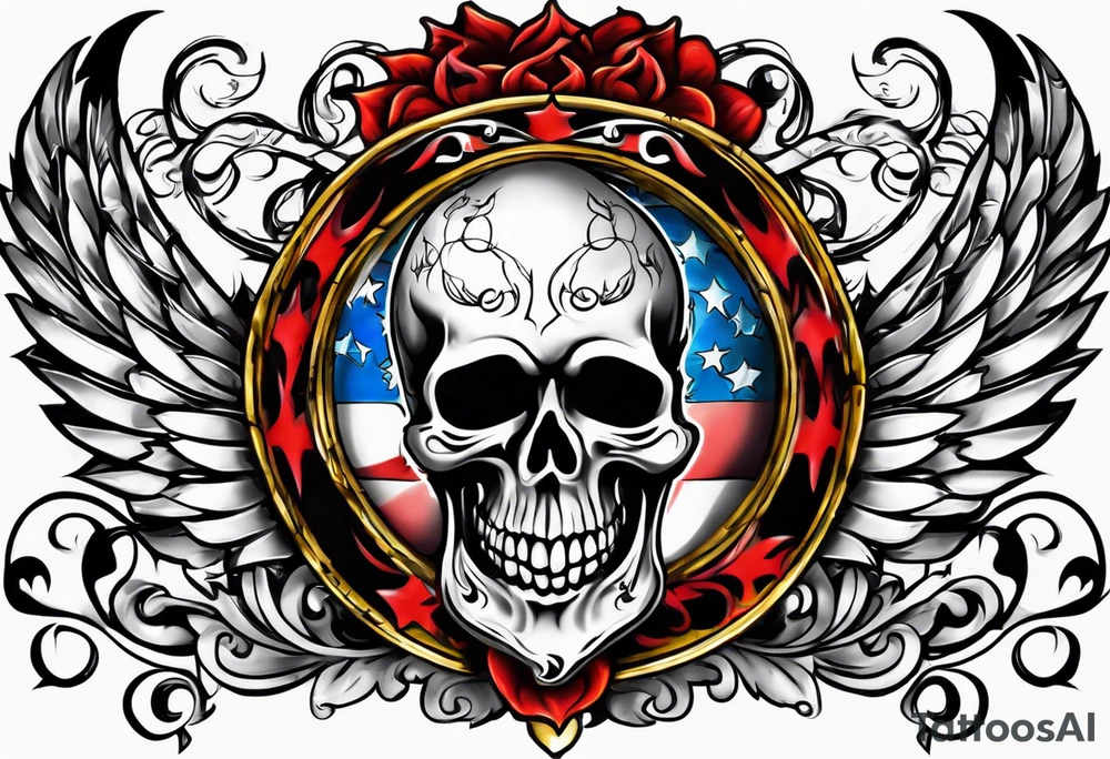 Old school prisoner of freedom tattoo idea