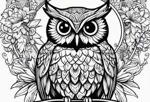 Cute Owls tattoo idea
