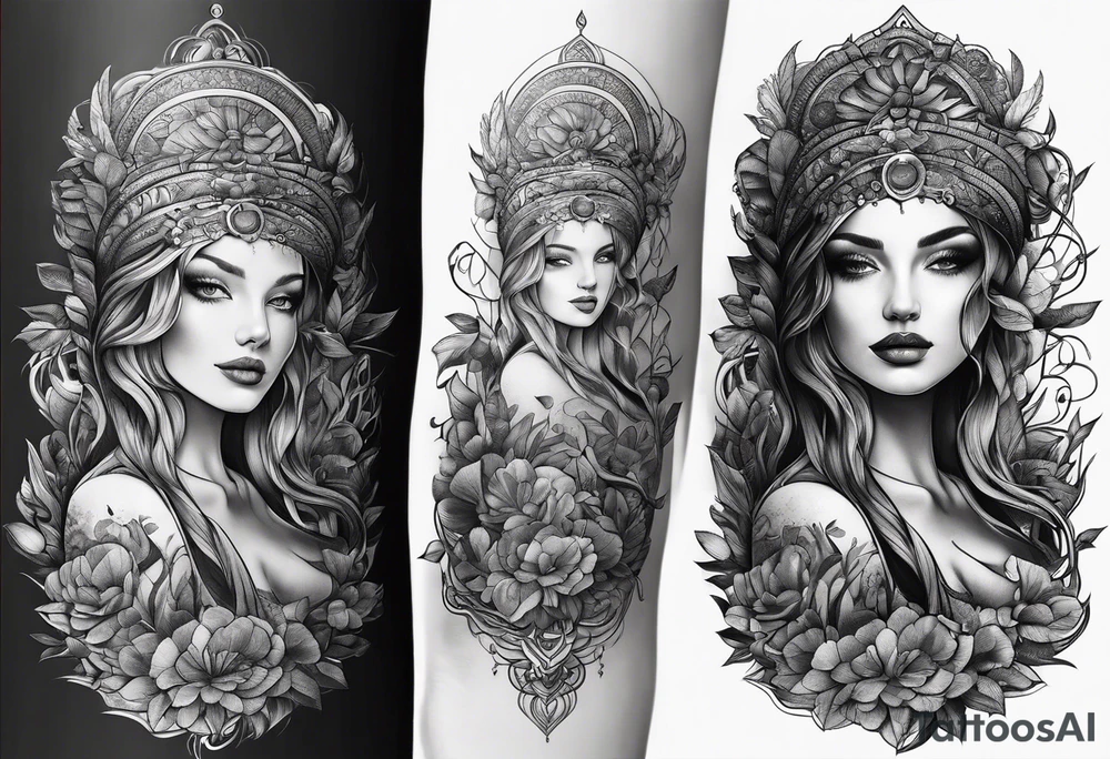 Lebensbaum mit 2 Daten. tattoo idea