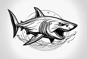 Dungeons and dragons shark tattoo idea