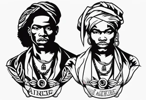 African American revolutionary tattoo tattoo idea