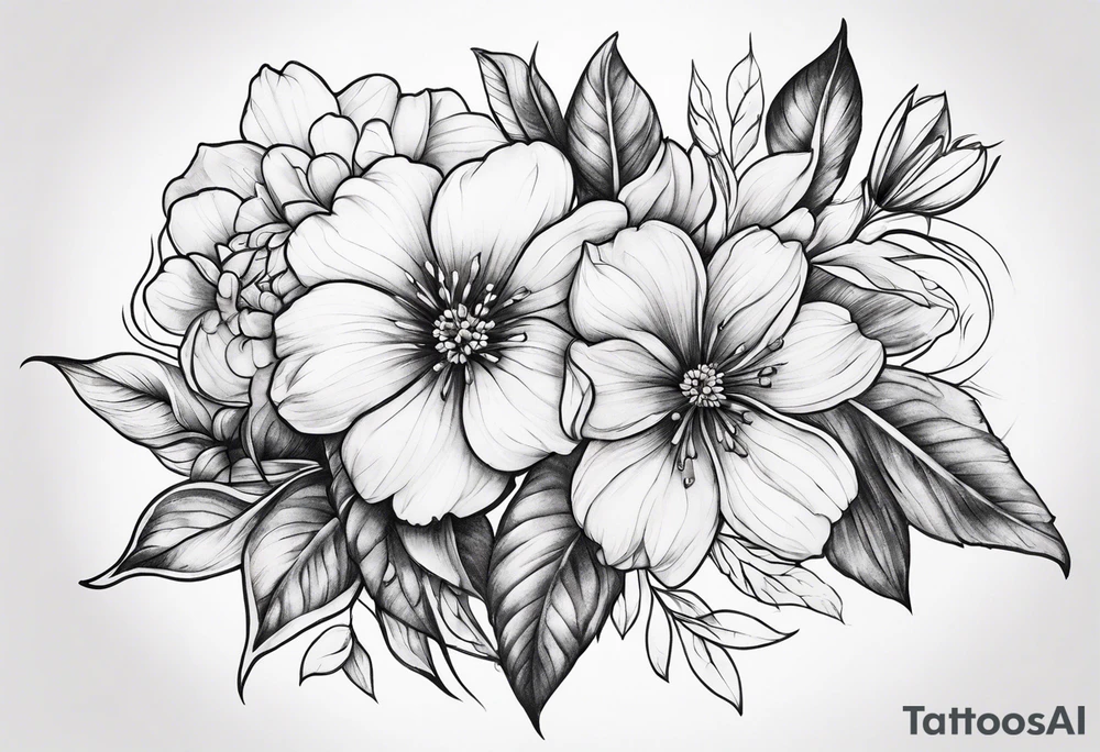 flowers tattoo idea