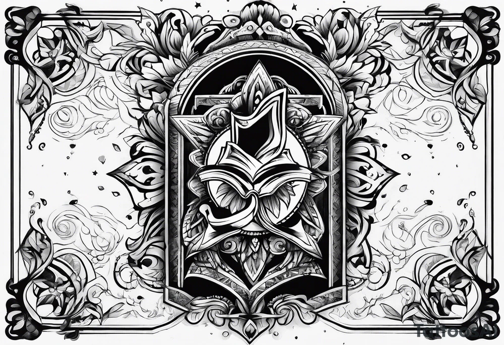 Open Book tattoo idea