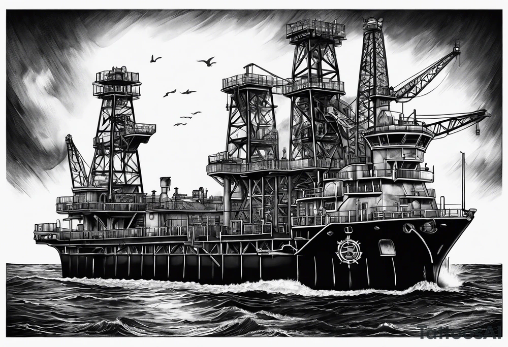 Texas,  oil rig,  Irish tattoo idea