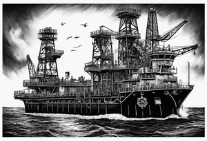 Texas,  oil rig,  Irish tattoo idea