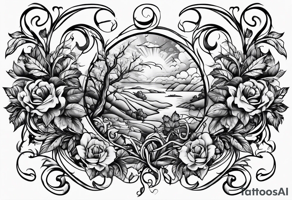 vine work tattoo idea