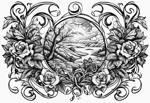 vine work tattoo idea