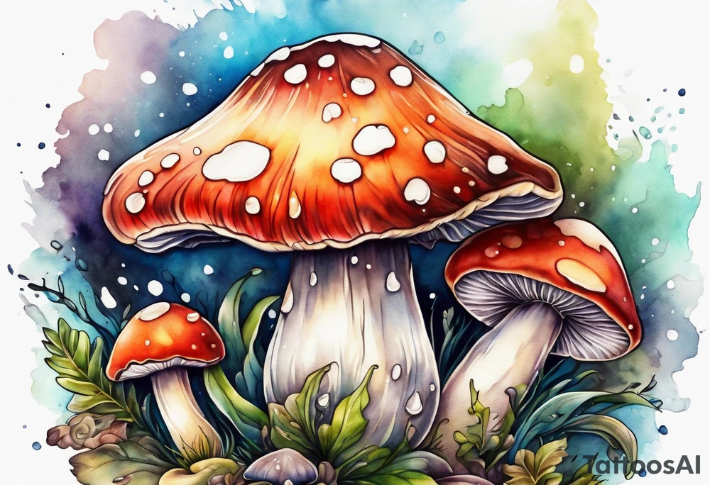 "Graceful Mushrooms" tattoo idea