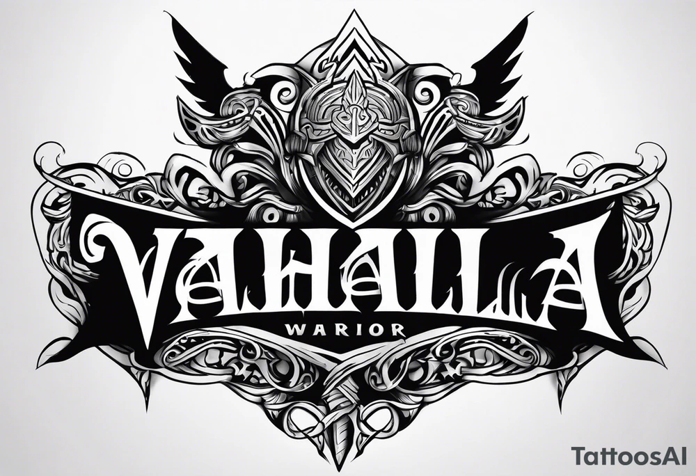 Valhalla fallen warrior tattoo idea