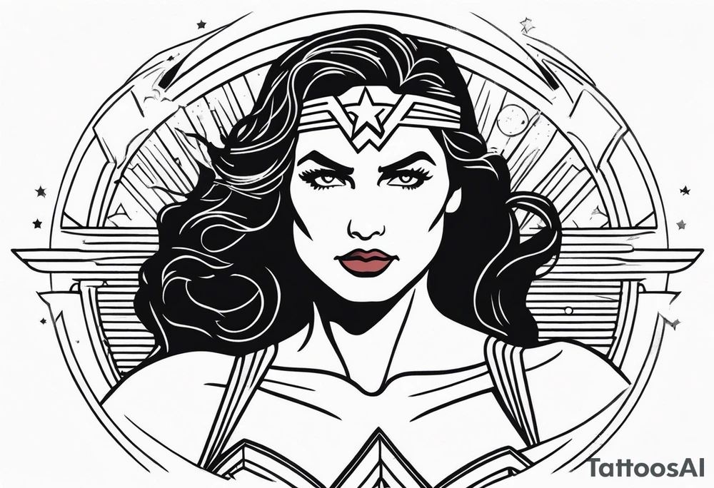 Wonder woman tattoo idea