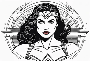Wonder woman tattoo idea