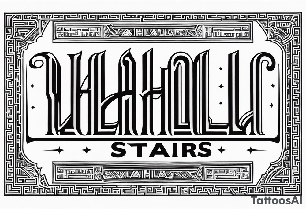 Valhalla stairs tattoo idea