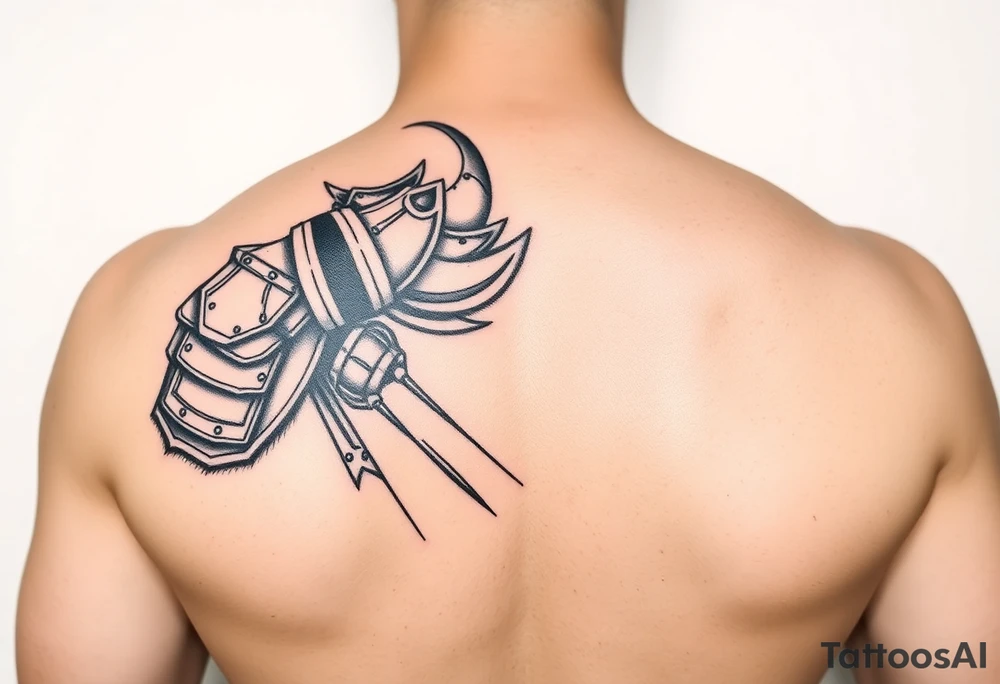 Armored Roman Soldier tattoo idea