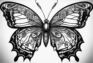 buck tick  butterfly tattoo idea