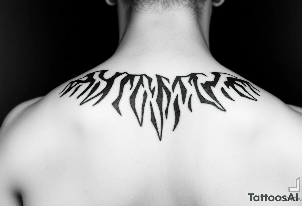 tiger stripe camouflage tattoo idea