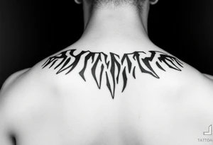 tiger stripe camouflage tattoo idea