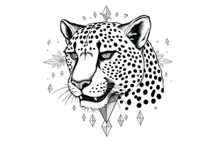 Cheetah, diamond, mississippi, unique tattoo idea