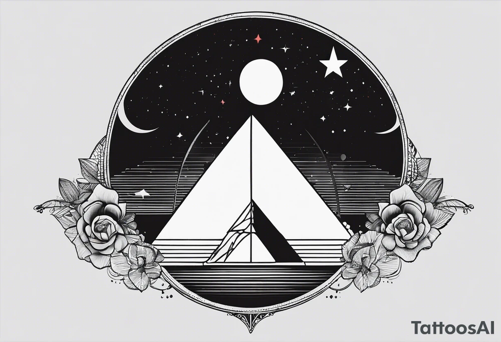 el dark side of the moon tattoo idea