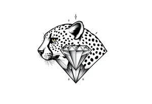 Cheetah, diamond, mississippi, unique tattoo idea