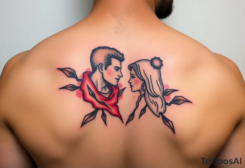 polyamory lifestyle with color tattoo idea