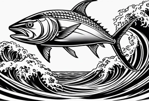 tuna
 Fishing California tattoo idea