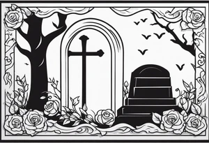 Gravestone tattoo design tattoo idea