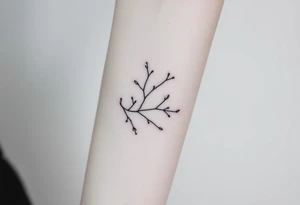 vines with branch off tattoo idea