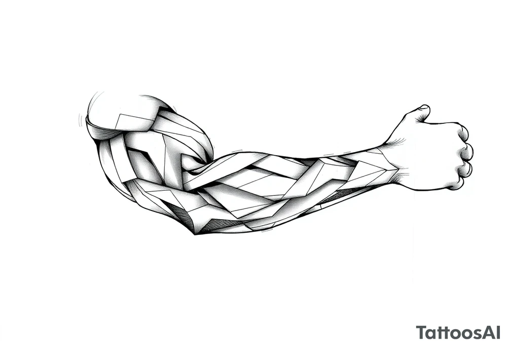 geometric tattoo idea