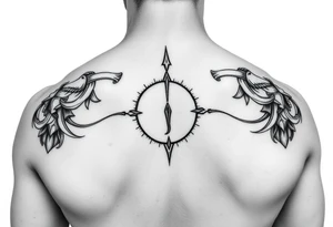 Play pause stop in a ekg style tattoo idea