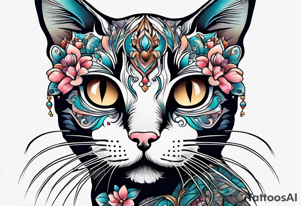 hairless cat tattoo idea