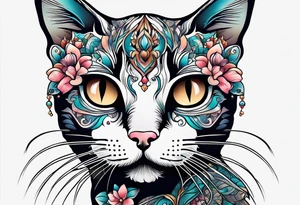 hairless cat tattoo idea