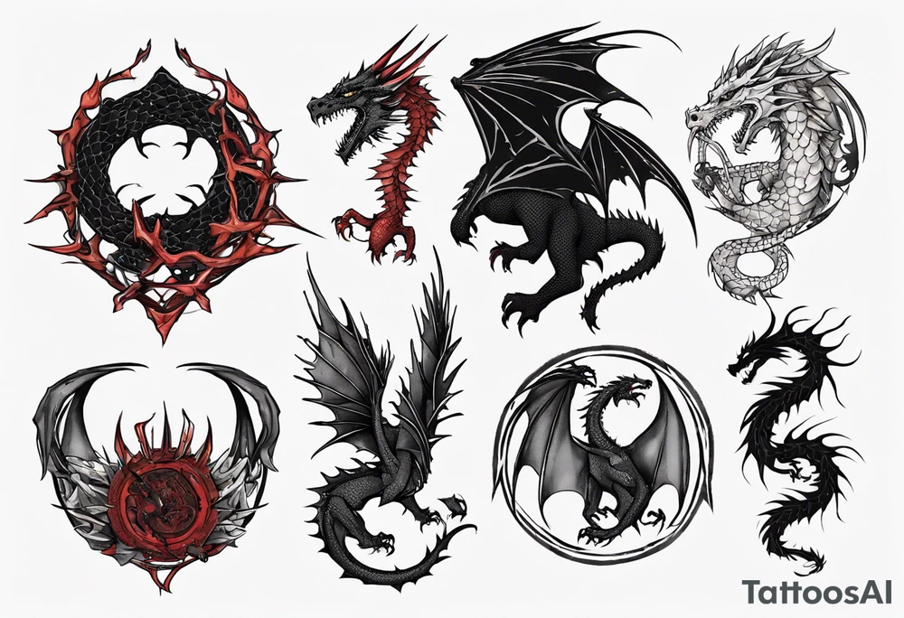 game of thrones dragon tattoo idea