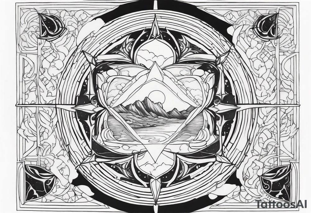 Portal to another world tattoo idea