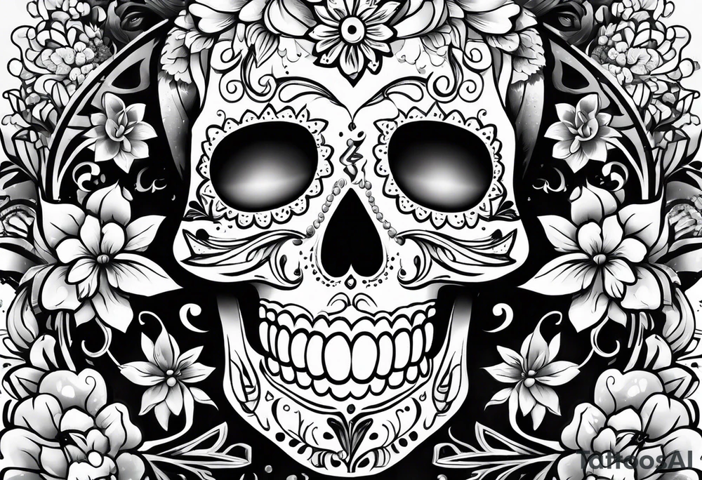 day of the dead tattoo idea