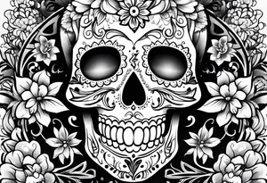day of the dead tattoo idea