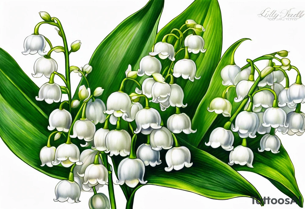 lily of the valley, belladona tattoo idea