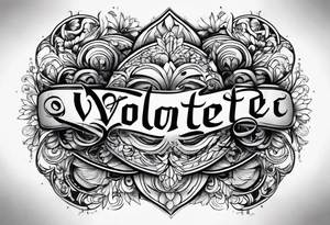 VOLONTÉ WORD tattoo idea
