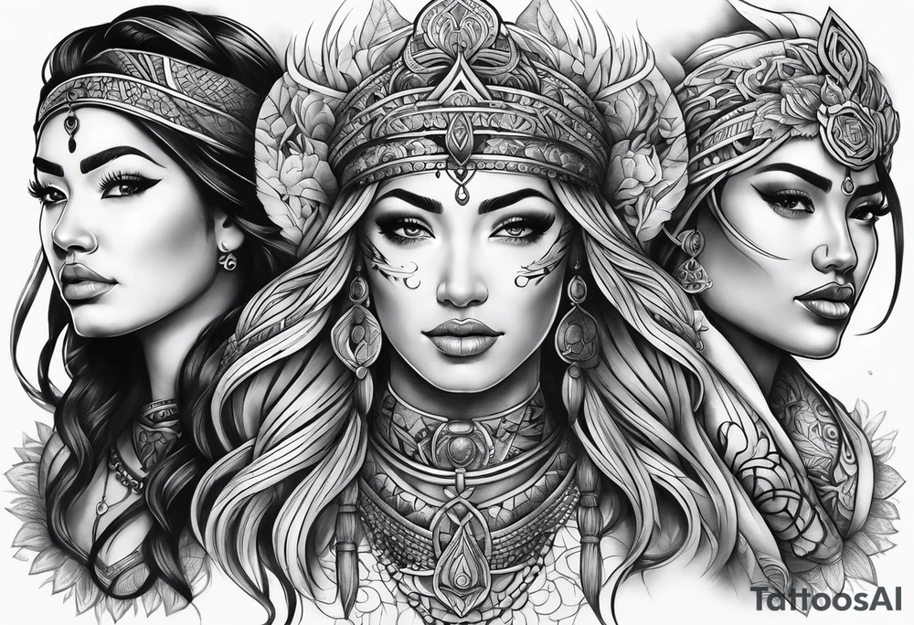 Three moirai tattoo tattoo idea