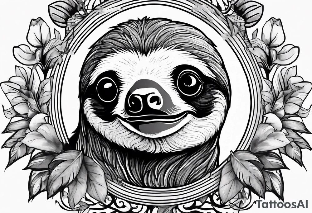 sloths funny tattoo idea