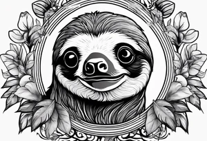 sloths funny tattoo idea