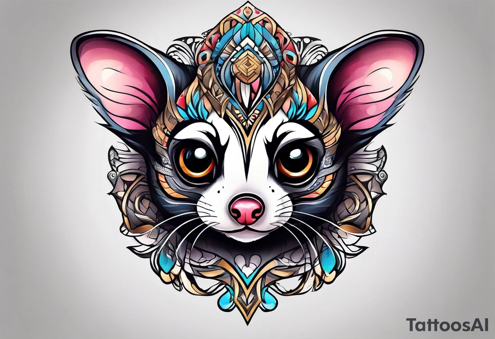 sugar glider tattoo idea