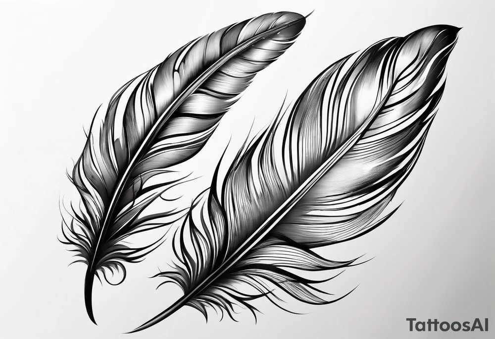 ; feather tattoo idea