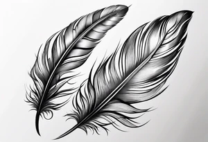 ; feather tattoo idea