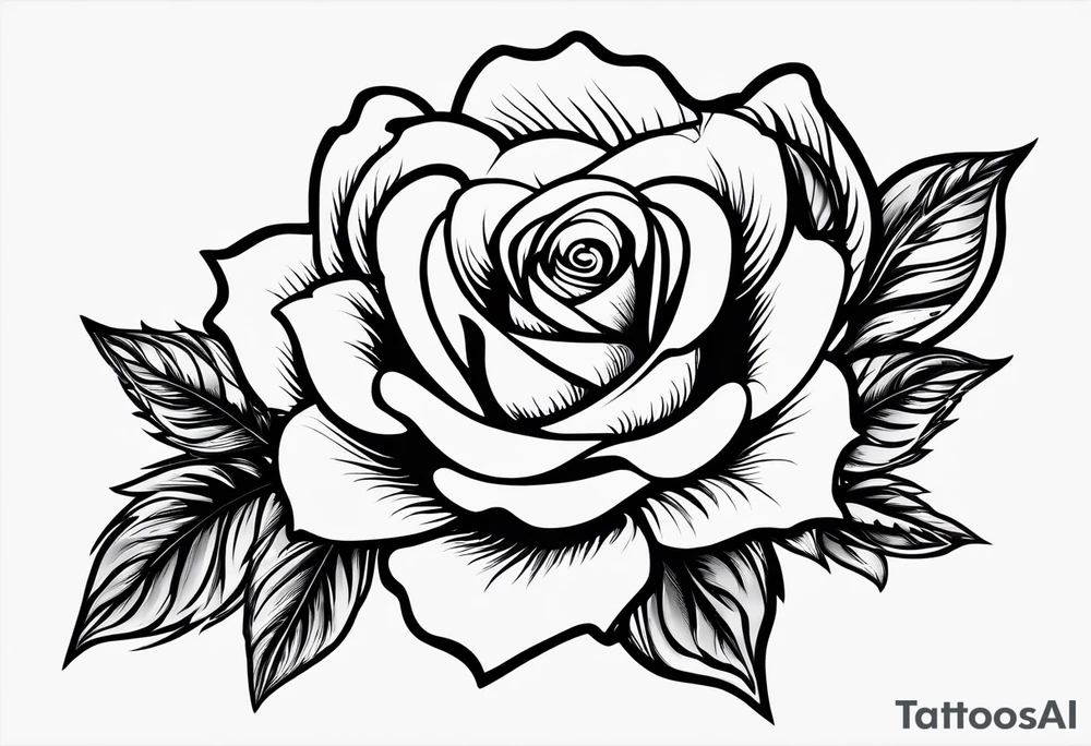 Rose won fire with the “fire rose” symbol tattoo idea