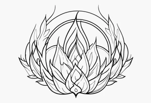 gentle fire tattoo idea